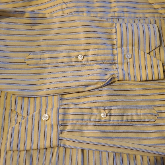 Profuomo Men's Classic Short Sleeve Shirt, Size: Small,  Color: Yellow - Picture 8 of 12